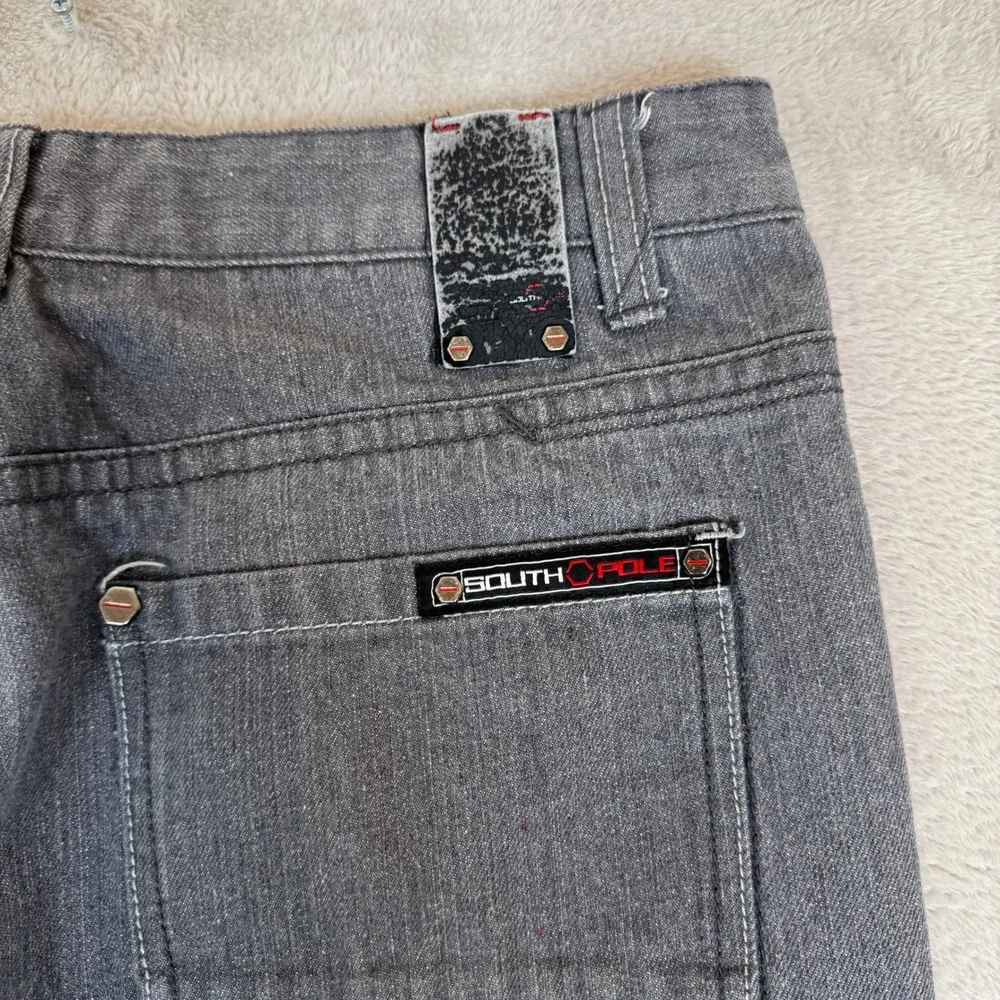 Vintage Southpole Jeans Mens 34 Gray Preowned Denim Straight Leg Streetwear - Picture 3 of 10
